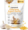Obill NuTrance Aged Garlic Extract, 7500mg Odorless Organic Garlic Supplements, 2 Years Aged Garlic Extract, Grown Allium Sativum Bulb | Supports Immune & Antioxidant Health | Non-GMO, Gluten-Free